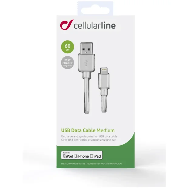 Cellularline 37714 0,6 m Alb