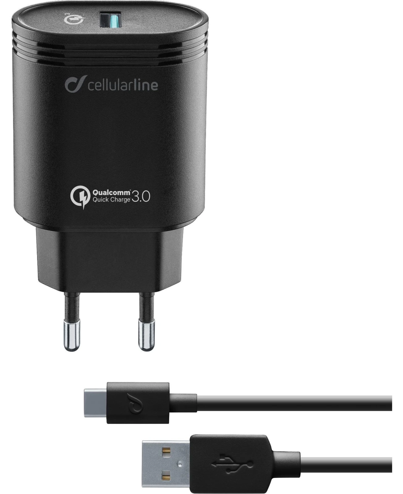 Cellularline ACHHUKITQCTYCK incarcatoare pentru dispozitive mobile Universala Negru AC De interior thumb