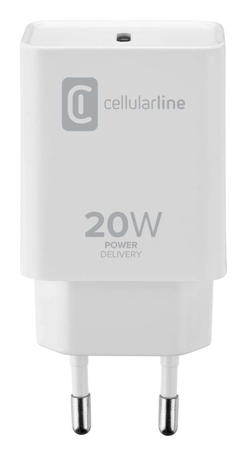 Incarcator Priza Cellularline Fast Charger 1XUSB-C 20W Alb ACHIPHUSBCPD20WW thumb