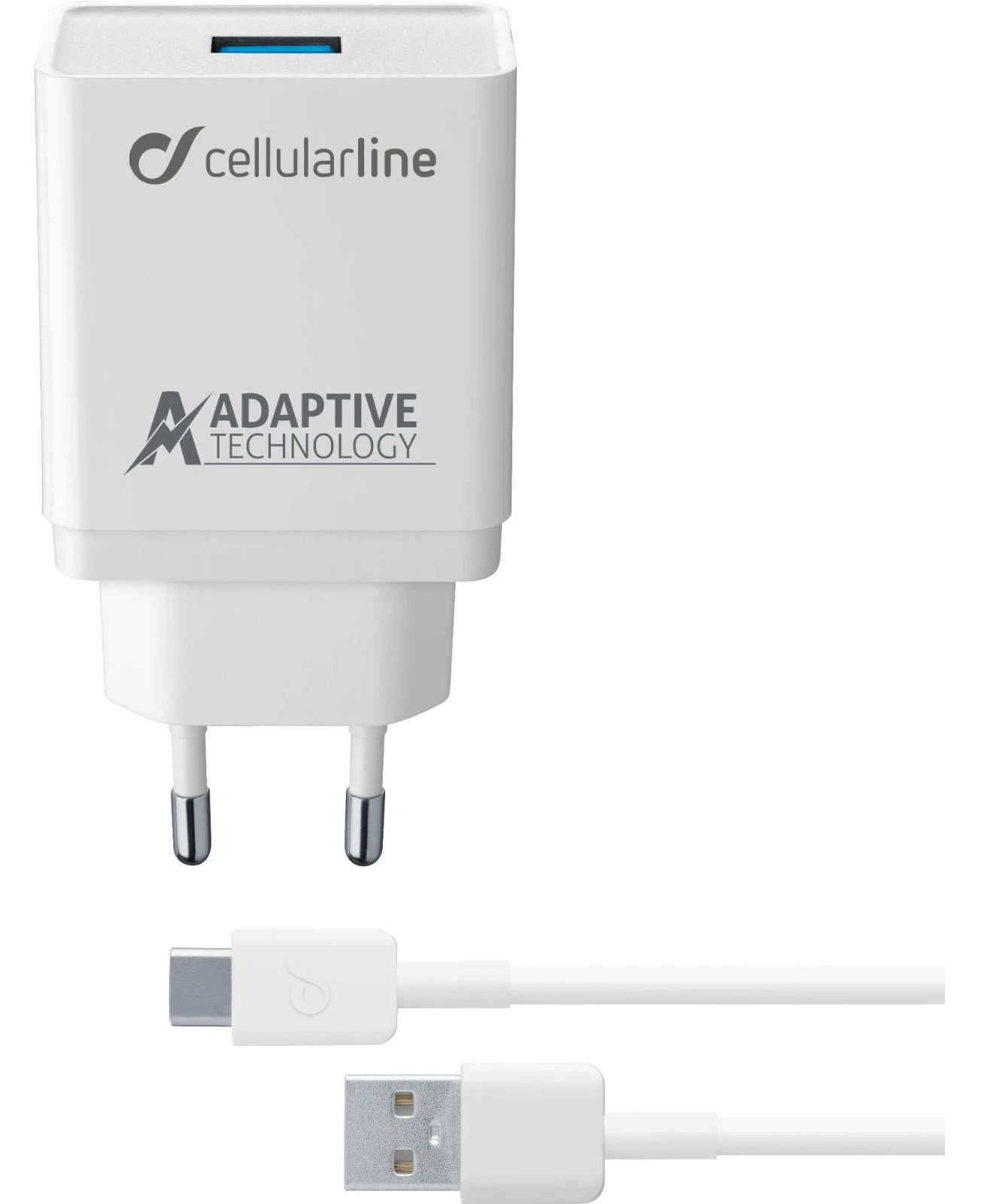 Cellularline ACHKIT15WTYCTABW incarcatoare pentru dispozitive mobile Universala Alb AC De interior thumb