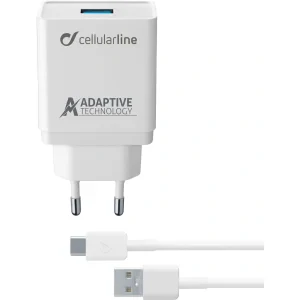 Cellularline ACHKIT15WTYCTABW incarcatoare pentru dispozitive mobile Universala Alb AC De interior