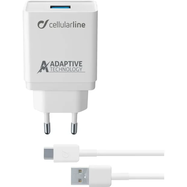 Cellularline ACHKIT15WTYCTABW incarcatoare pentru dispozitive mobile Universala Alb AC De interior