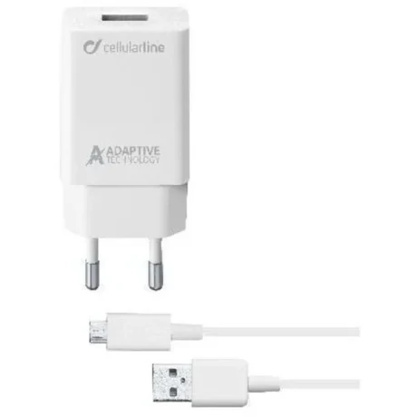 Cellularline ACHSMKIT15WMUSBW incarcatoare pentru dispozitive mobile Smartphone Alb AC De interior