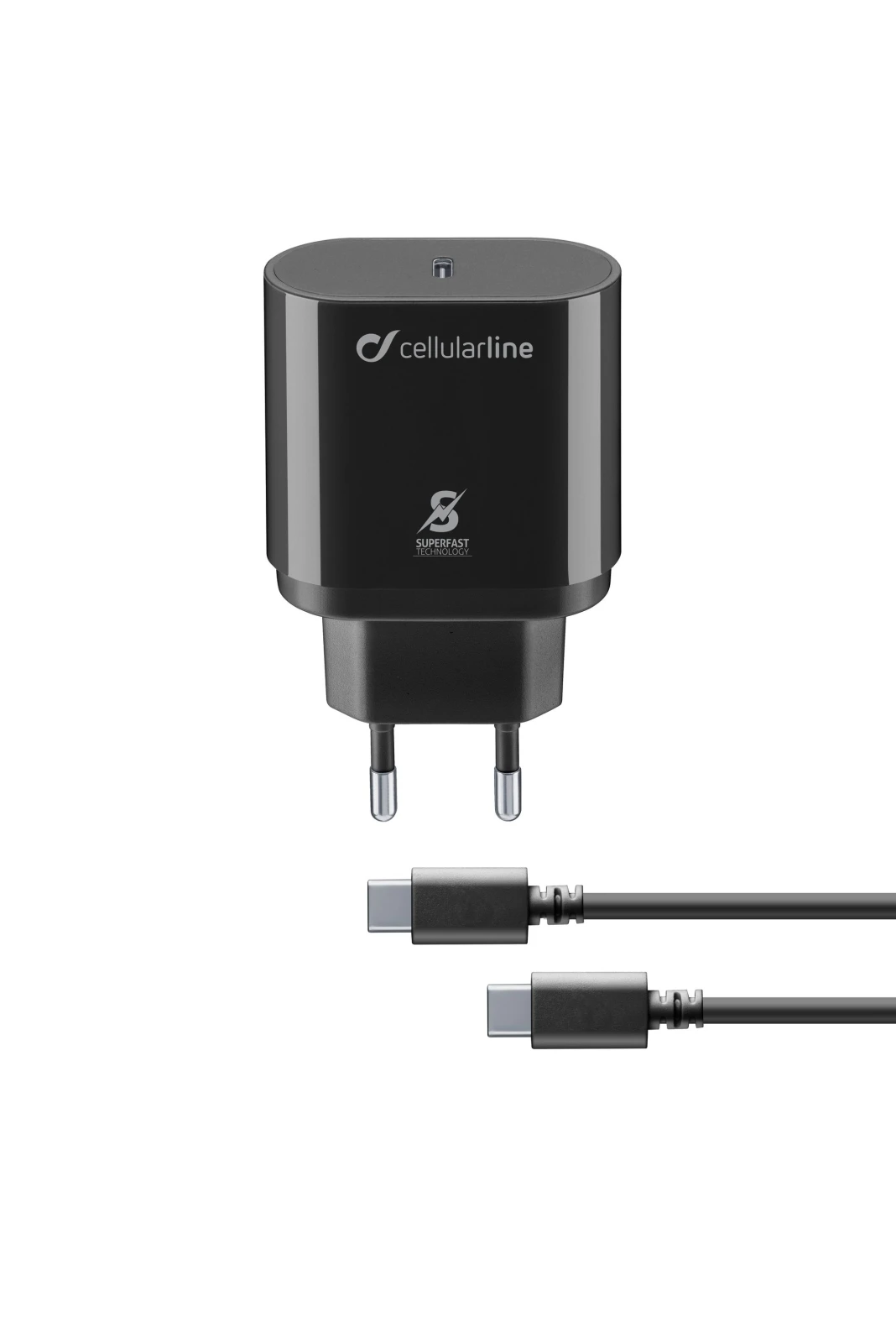 Cellularline ACHSMKITC2CPD25WK incarcatoare pentru dispozitive mobile Smartphone Negru AC De interior thumb