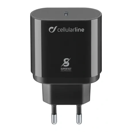 Cellularline ACHSMUSBCPD25WK incarcatoare pentru dispozitive mobile Smartphone Negru AC De interior