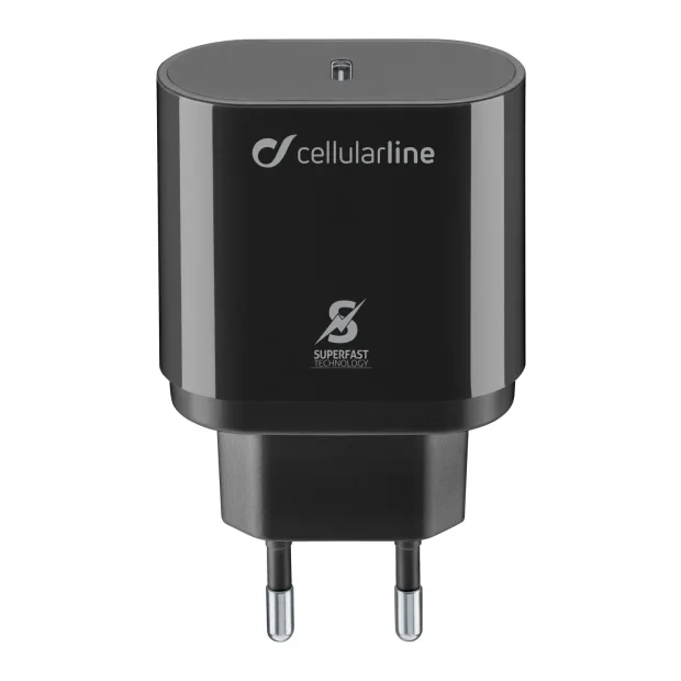 Cellularline ACHSMUSBCPD25WK incarcatoare pentru dispozitive mobile Smartphone Negru AC De interior