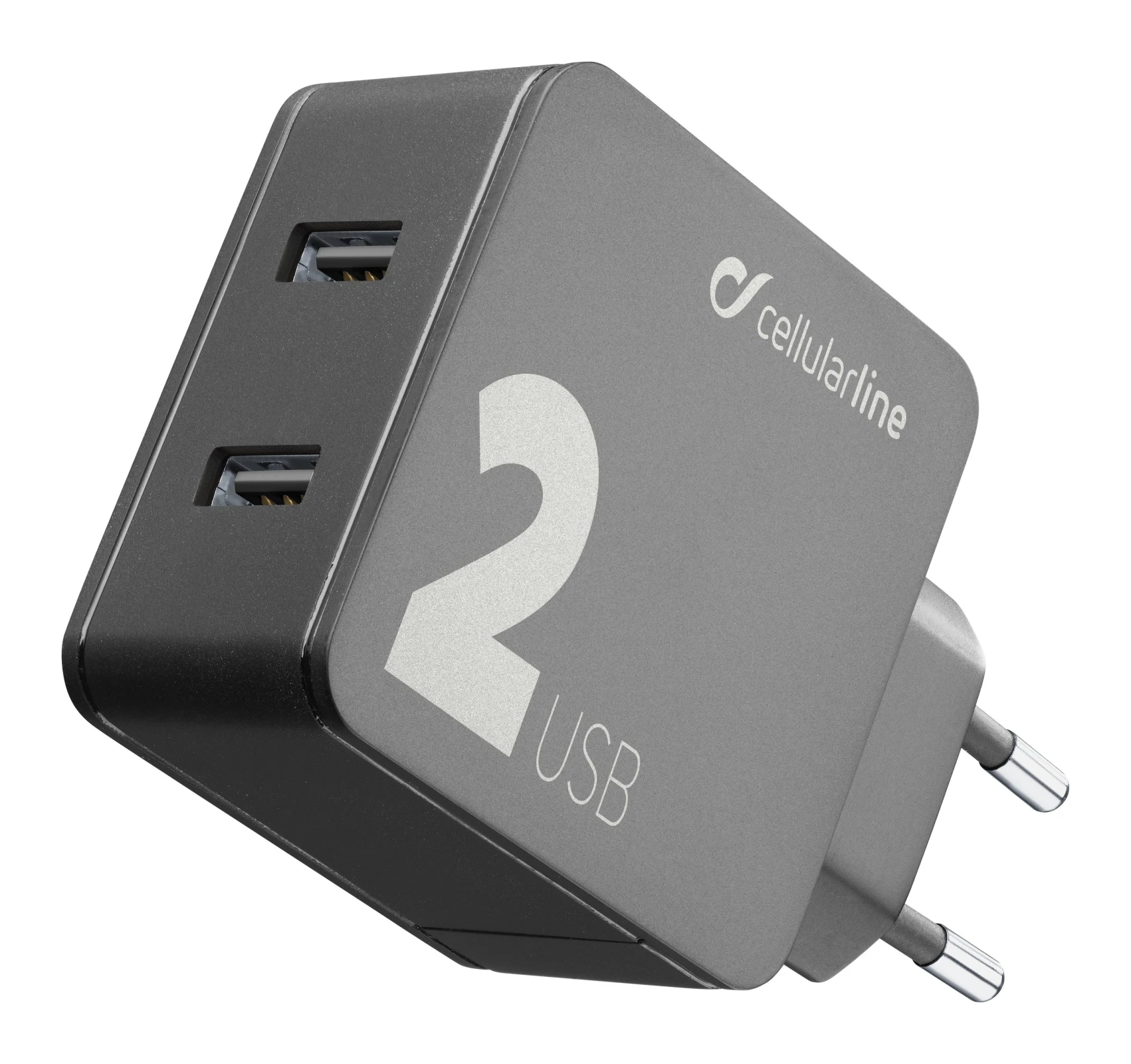 Cellularline ACHUSB224W Smartphone, Tableta Negru AC Incarcare rapida De interior thumb