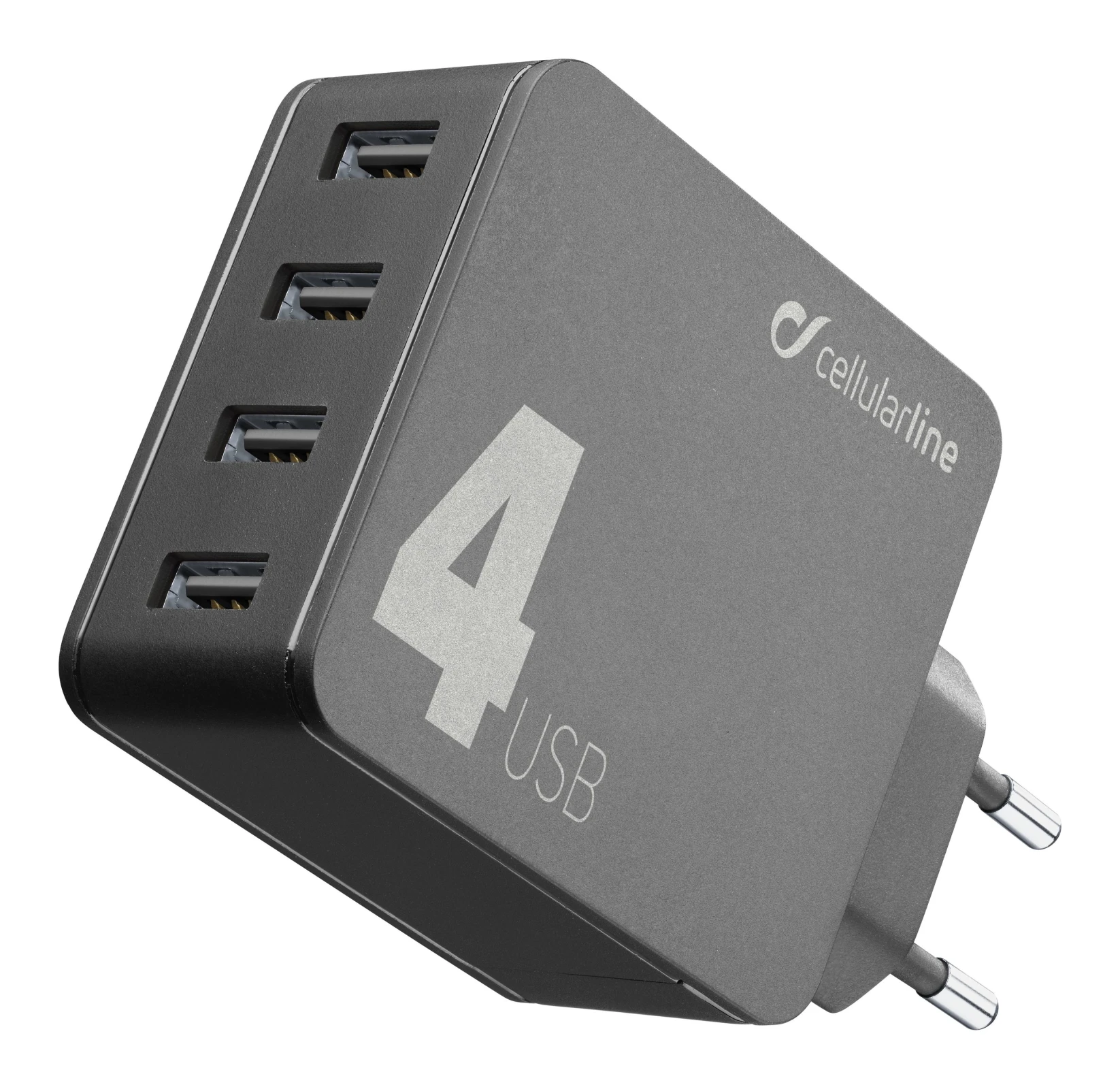 Cellularline ACHUSB442W Smartphone, Tableta Negru AC Incarcare rapida De interior thumb