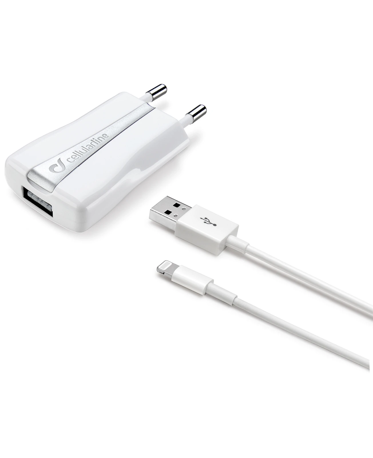 Cellularline ACHUSBMFIIPH5W incarcatoare pentru dispozitive mobile De telefon Alb AC De interior thumb