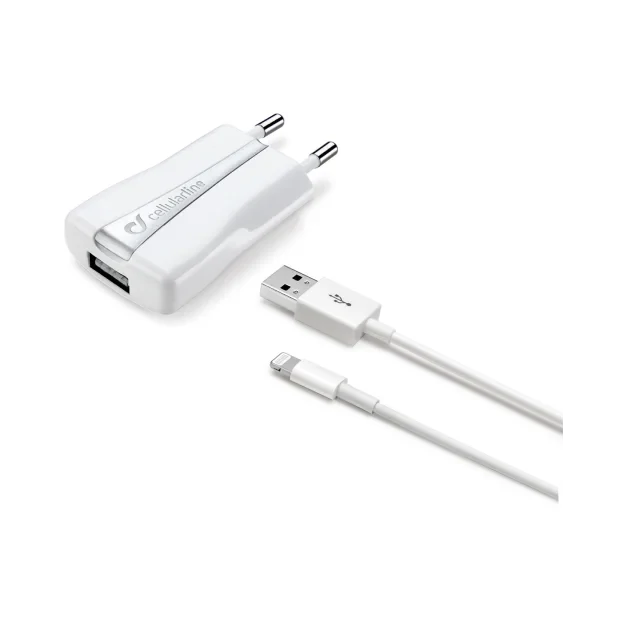 Cellularline ACHUSBMFIIPH5W incarcatoare pentru dispozitive mobile De telefon Alb AC De interior
