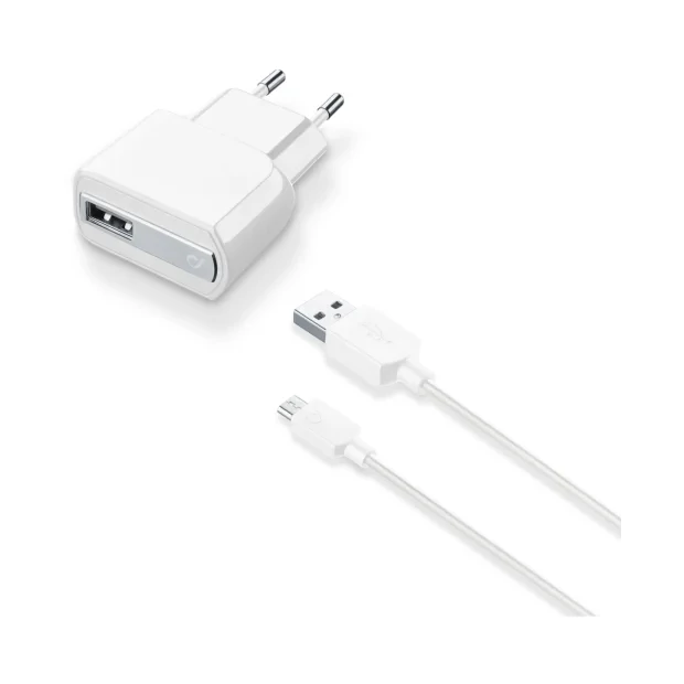 Cellularline ACHUSBMUSB2AW incarcatoare pentru dispozitive mobile Smartphone, Tableta Alb AC De interior