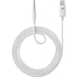Cellularline AUXMUSICMFIW cablu Lightning Alb