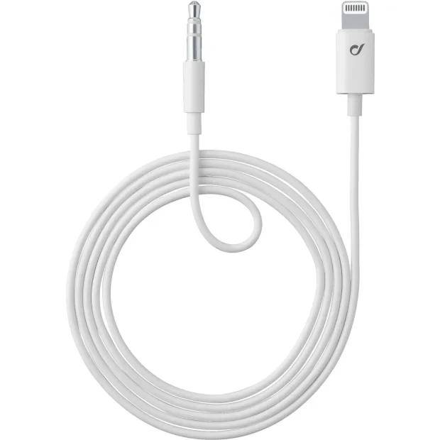 Cellularline AUXMUSICMFIW cablu Lightning Alb