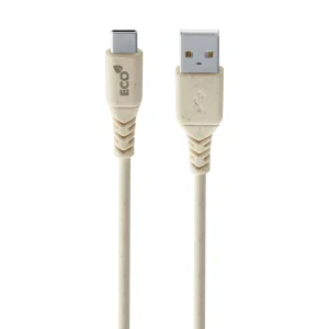 Cellularline Become Eco cabluri USB 1,2 m USB C USB A Bej