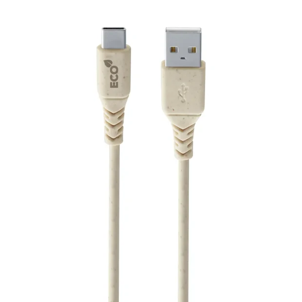 Cellularline Become Eco cabluri USB 1,2 m USB C USB A Bej