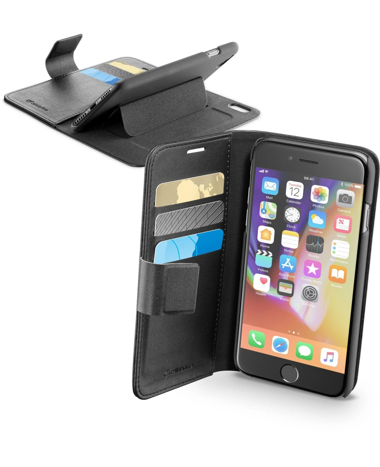 Cellularline Book Agenda carcasa pentru telefon mobil 11,9 cm (4.7") Tip coperta Negru thumb