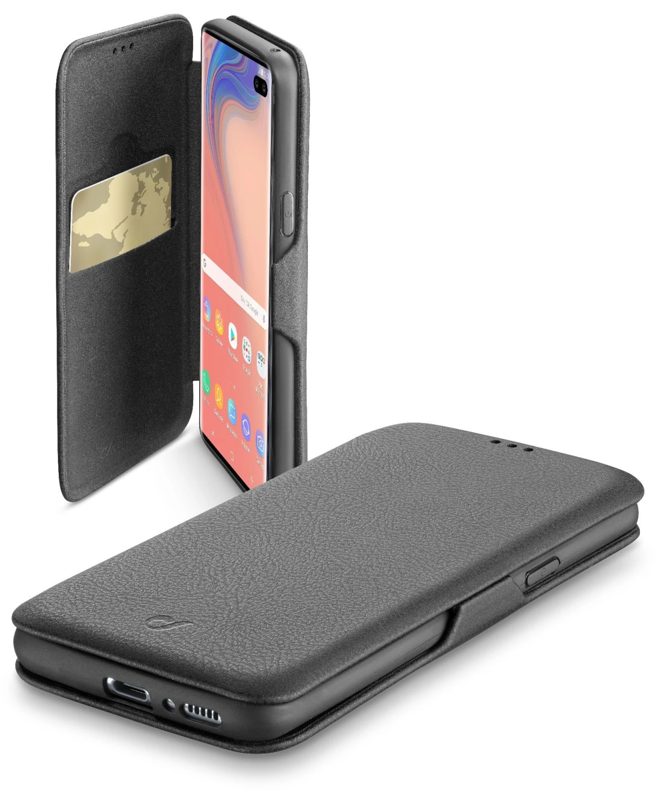 Cellularline Book Clutch carcasa pentru telefon mobil 16,3 cm (6.4") Carcasa tip flip Negru thumb