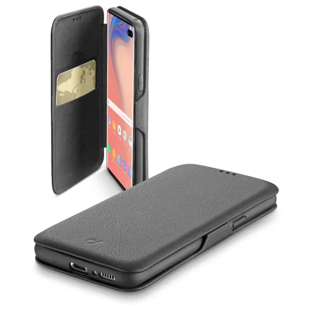 Cellularline Book Clutch carcasa pentru telefon mobil 16,3 cm (6.4&quot;) Carcasa tip flip Negru