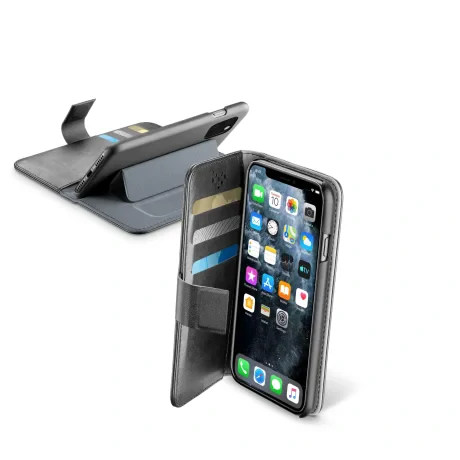Cellularline BOOKAGENDAIPHXI carcasa pentru telefon mobil 14,7 cm (5.8&quot;) Carcasa tip flip Negru