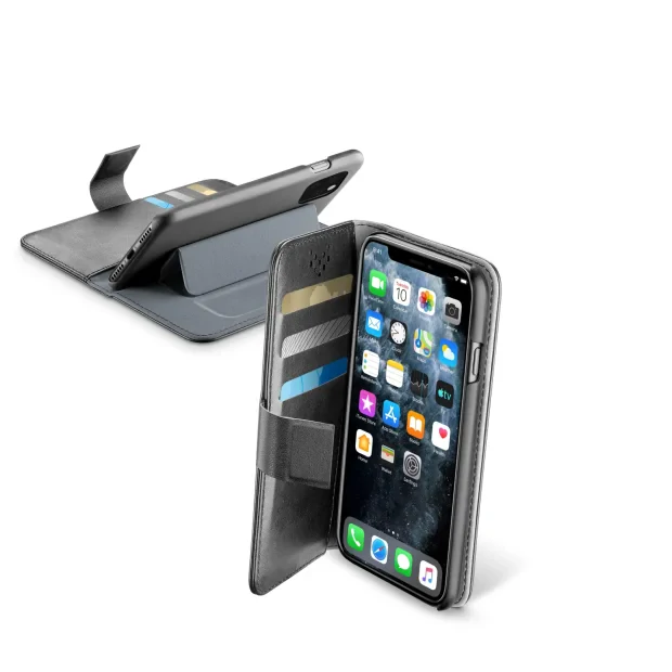 Cellularline BOOKAGENDAIPHXI carcasa pentru telefon mobil 14,7 cm (5.8&quot;) Carcasa tip flip Negru
