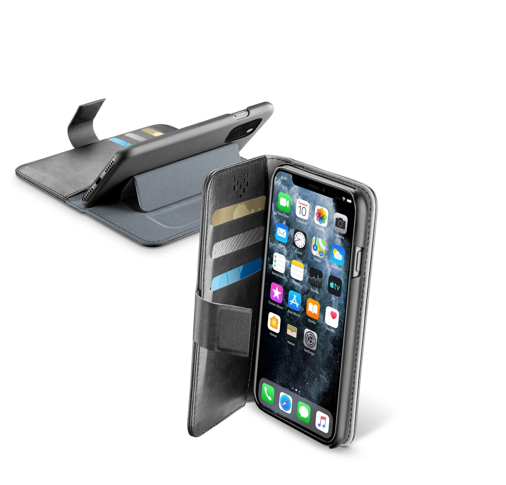 Cellularline BOOKAGIPHXIMAX carcasa pentru telefon mobil 16,5 cm (6.5") Carcasa tip flip Negru thumb