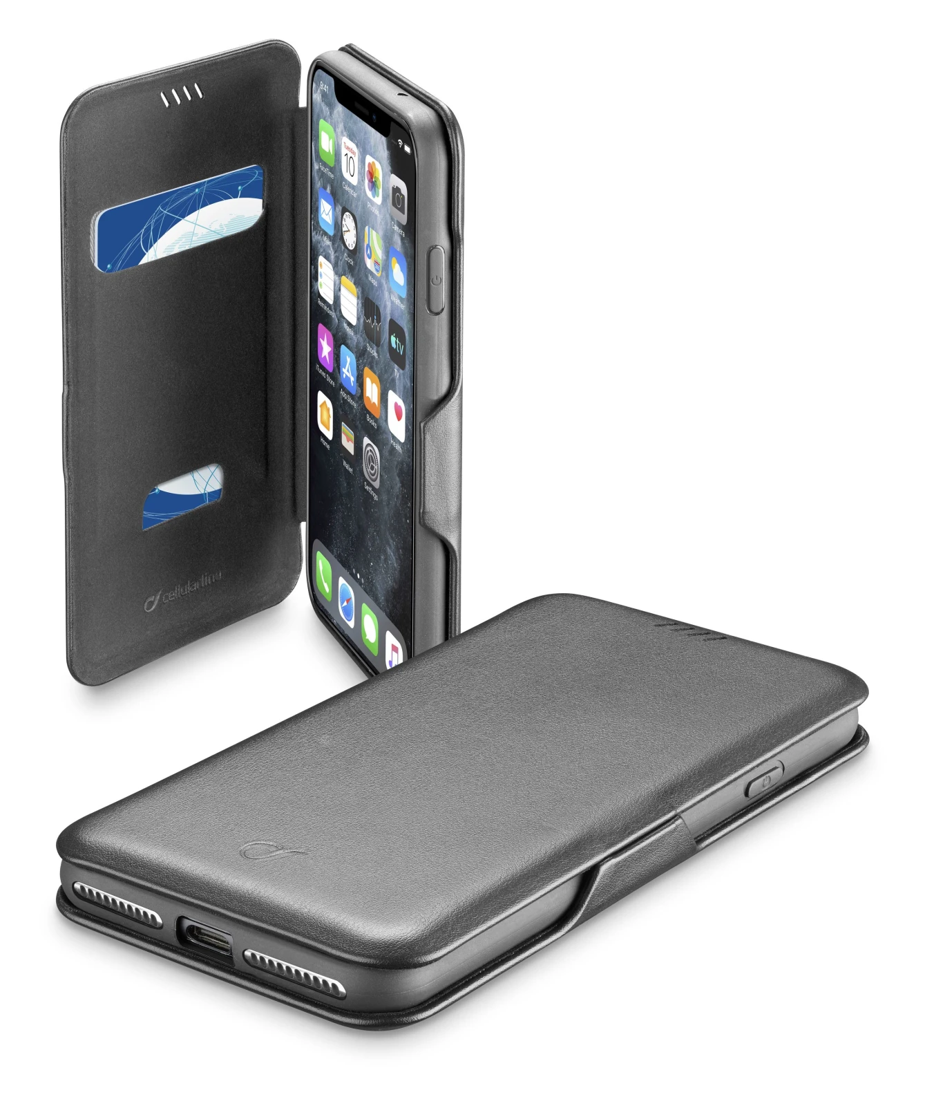 Cellularline BOOKCLU2IPHXI carcasa pentru telefon mobil 14,7 cm (5.8") Carcasa tip flip Negru thumb