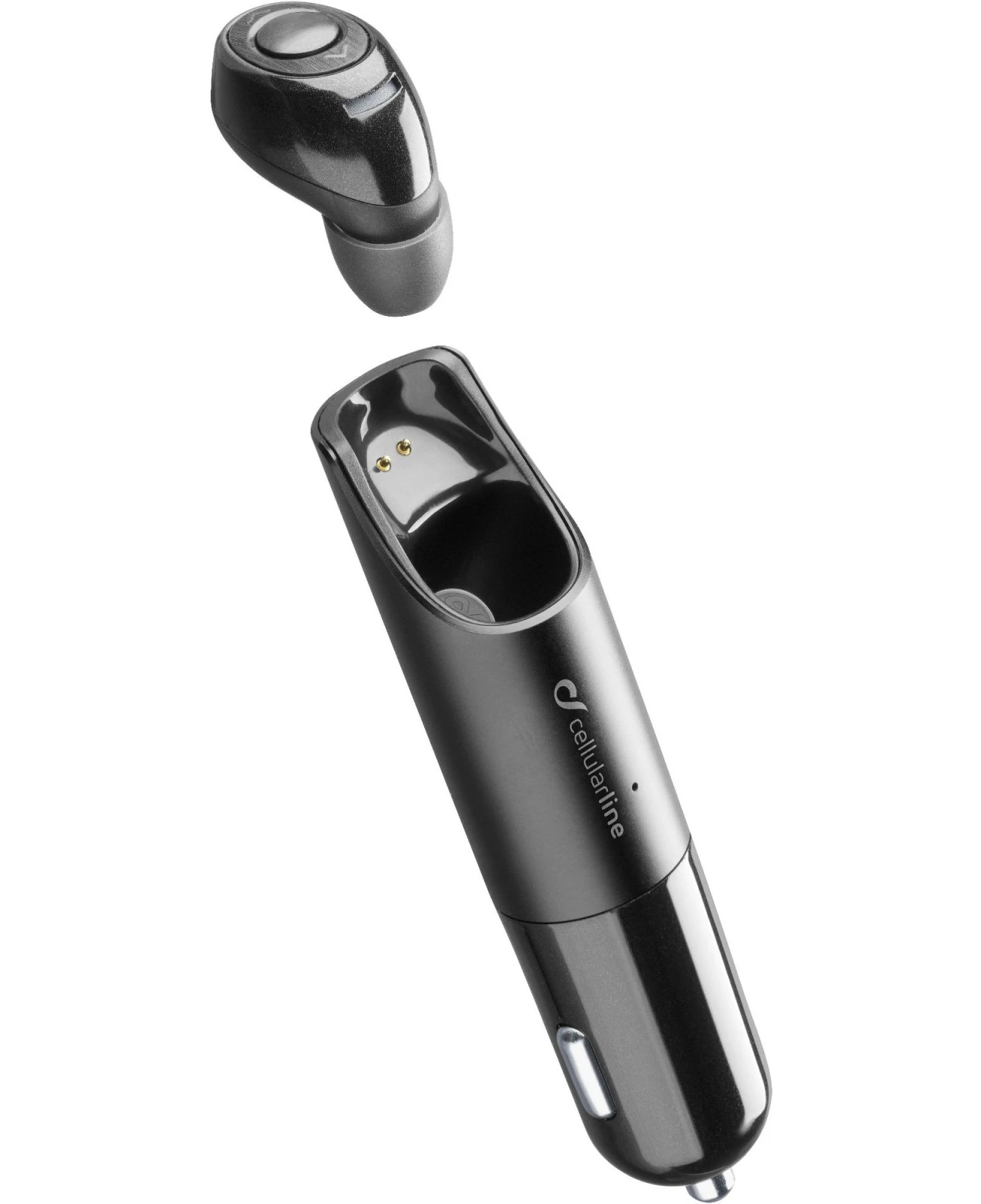 Cellularline BTCARMINIK casca audio & casca cu microfon Casti True Wireless Stereo (TWS) In ureche Masina Bluetooth Negru thumb