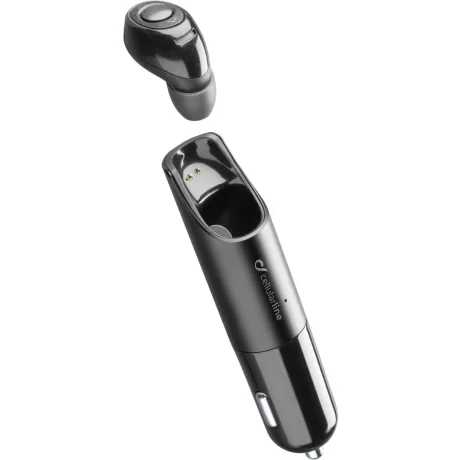 Cellularline BTCARMINIK casca audio &amp; casca cu microfon Casti True Wireless Stereo (TWS) In ureche Masina Bluetooth Negru