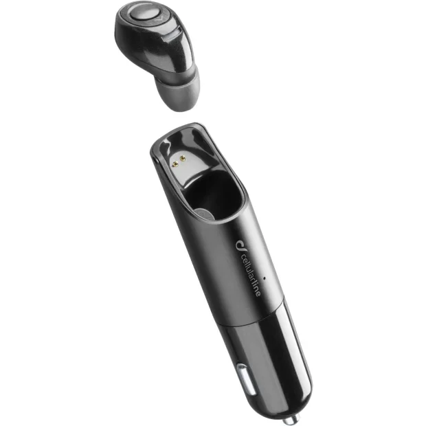 Cellularline BTCARMINIK casca audio &amp; casca cu microfon Casti True Wireless Stereo (TWS) In ureche Masina Bluetooth Negru