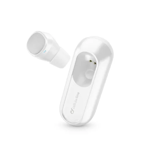 Cellularline BTPOWERMINI Casti True Wireless Stereo (TWS) In ureche Apeluri/Muzica Bluetooth Alb