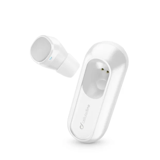 Cellularline BTPOWERMINI Casti True Wireless Stereo (TWS) In ureche Apeluri/Muzica Bluetooth Alb