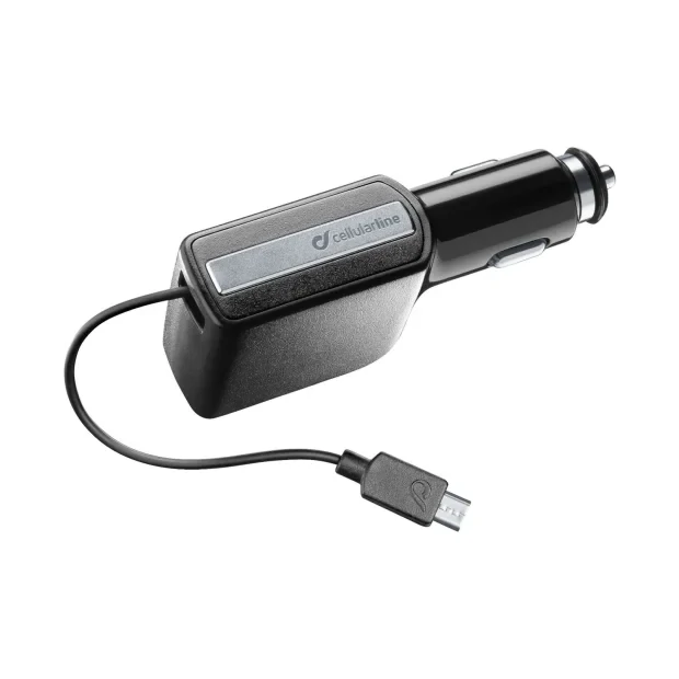 Cellularline CBRARMICROUSB2AK incarcatoare pentru dispozitive mobile Smartphone, Tableta Negru Bricheta electrica de bord Auto