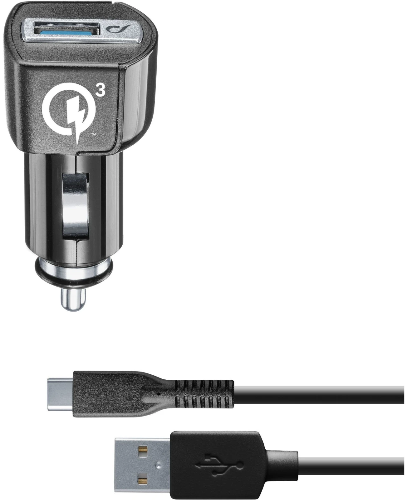 Cellularline CBRHUKITQCTYCK incarcatoare pentru dispozitive mobile Universala Negru Bricheta electrica de bord Incarcare rapida Auto thumb