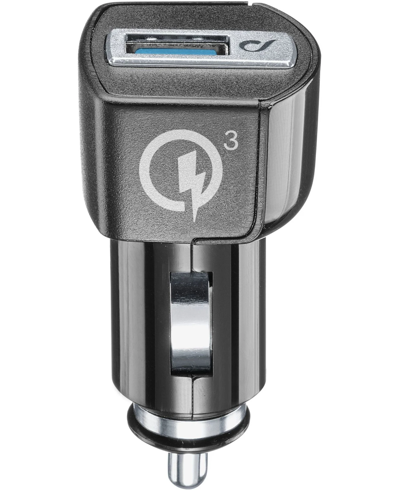 Cellularline CBRHUUSBQCK incarcatoare pentru dispozitive mobile Smartphone, Tableta, De telefon Negru Bricheta electrica de bord Incarcare rapida Auto thumb