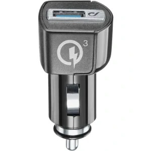 Cellularline CBRHUUSBQCK incarcatoare pentru dispozitive mobile Smartphone, Tableta, De telefon Negru Bricheta electrica de bord Incarcare rapida Auto