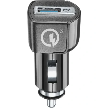 Cellularline CBRHUUSBQCK incarcatoare pentru dispozitive mobile Smartphone, Tableta, De telefon Negru Bricheta electrica de bord Incarcare rapida Auto