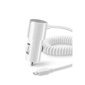 Cellularline CBRMUSBSMARTW incarcatoare pentru dispozitive mobile Universala Alb Bricheta electrica de bord Auto