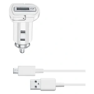 Cellularline CBRSMKIT10WMUSBW incarcatoare pentru dispozitive mobile Universala Alb Bricheta electrica de bord, USB Auto