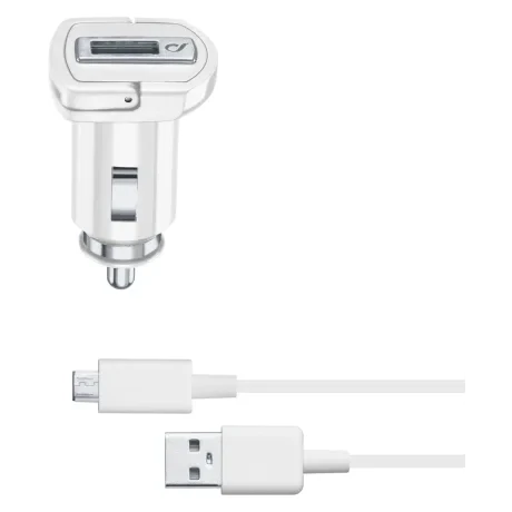 Cellularline CBRSMKIT10WMUSBW incarcatoare pentru dispozitive mobile Universala Alb Bricheta electrica de bord, USB Auto