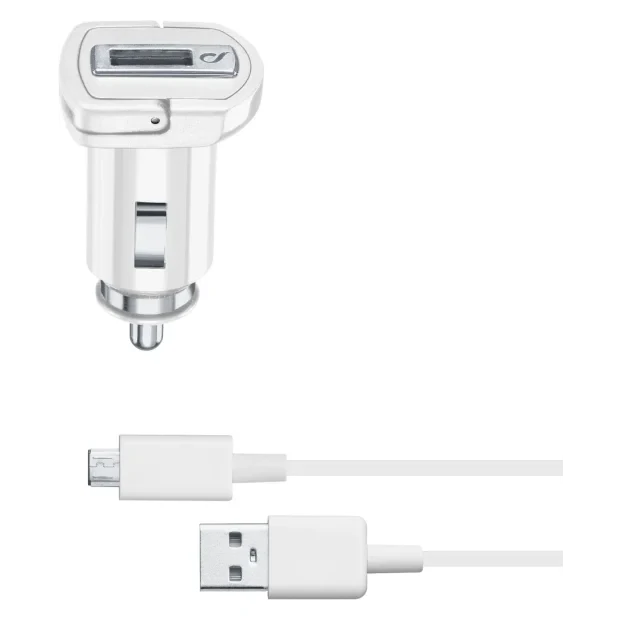 Cellularline CBRSMKIT10WMUSBW incarcatoare pentru dispozitive mobile Universala Alb Bricheta electrica de bord, USB Auto