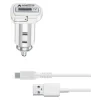 Cellularline CBRSMKIT15WTYCW incarcatoare pentru dispozitive mobile Universala Alb Bricheta electrica de bord Auto