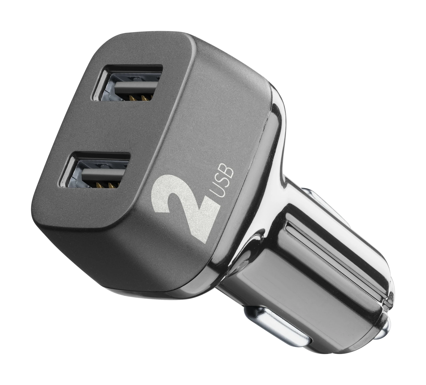 Cellularline CBRUSB224W Smartphone, Tableta Negru Bricheta electrica de bord Incarcare rapida Auto thumb