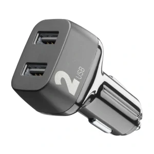 Cellularline CBRUSB224W Smartphone, Tableta Negru Bricheta electrica de bord Incarcare rapida Auto