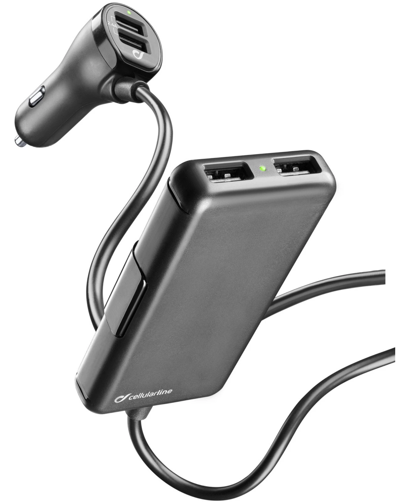 Cellularline CBRUSB4FAMILY7AK incarcatoare pentru dispozitive mobile Universala Negru Bricheta electrica de bord Auto thumb