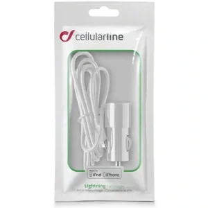 Cellularline CLBCBRMFIIPH5W incarcatoare pentru dispozitive mobile MP4, Smartphone Alb Bricheta electrica de bord Auto