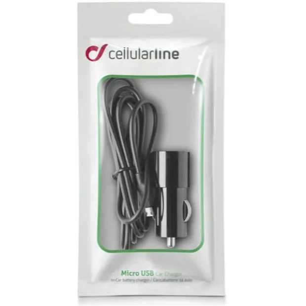 Cellularline CLBCBRMICROUSBK incarcatoare pentru dispozitive mobile Smartphone Negru Bricheta electrica de bord Auto