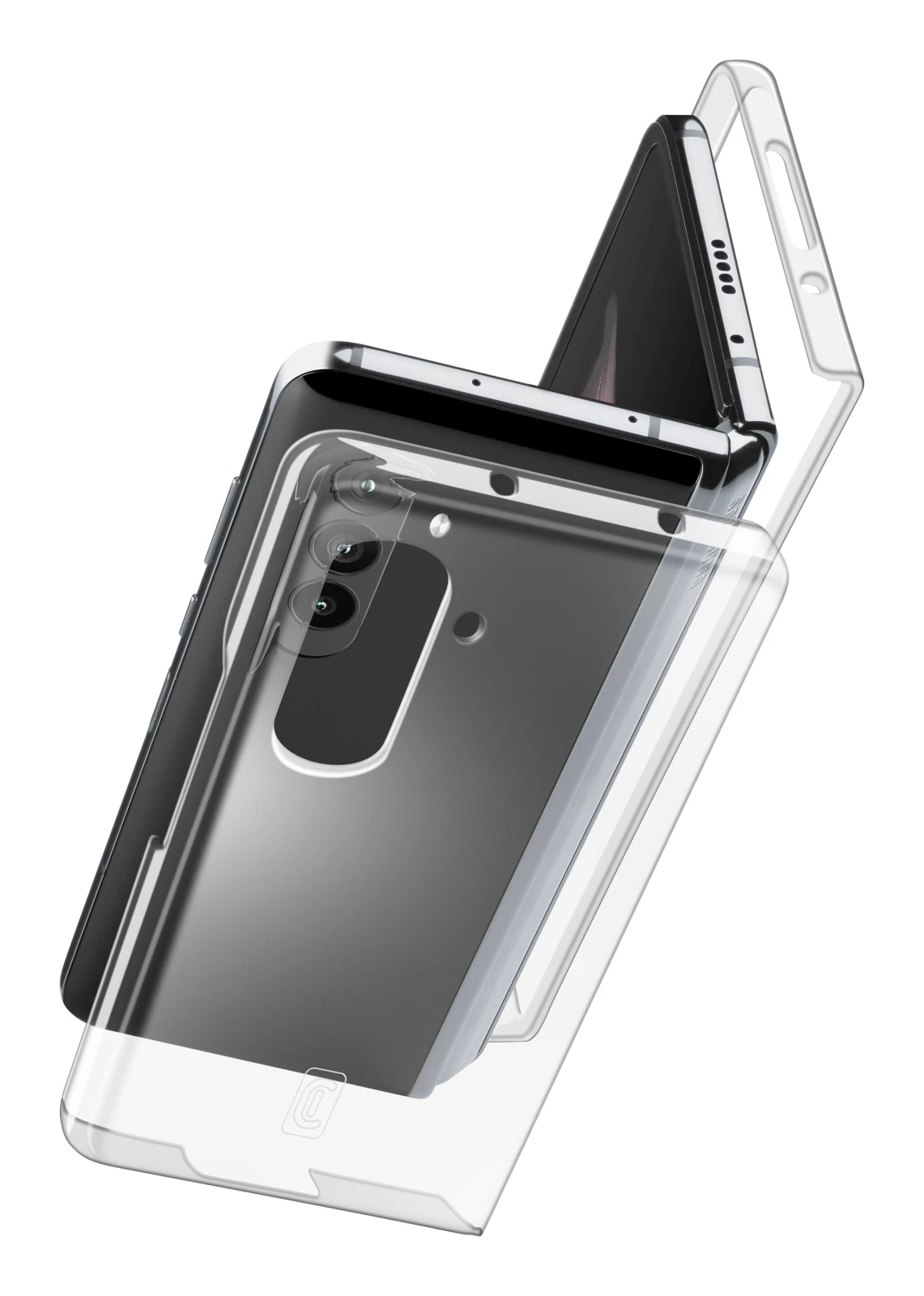 Cellularline CLEARCSGALZFOLD5T carcasa pentru telefon mobil 19,3 cm (7.6") Coperta Transparente thumb