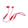Cellularline Collar Flexible Casti Fara fir In ureche, Banda gat Bluetooth Rosu