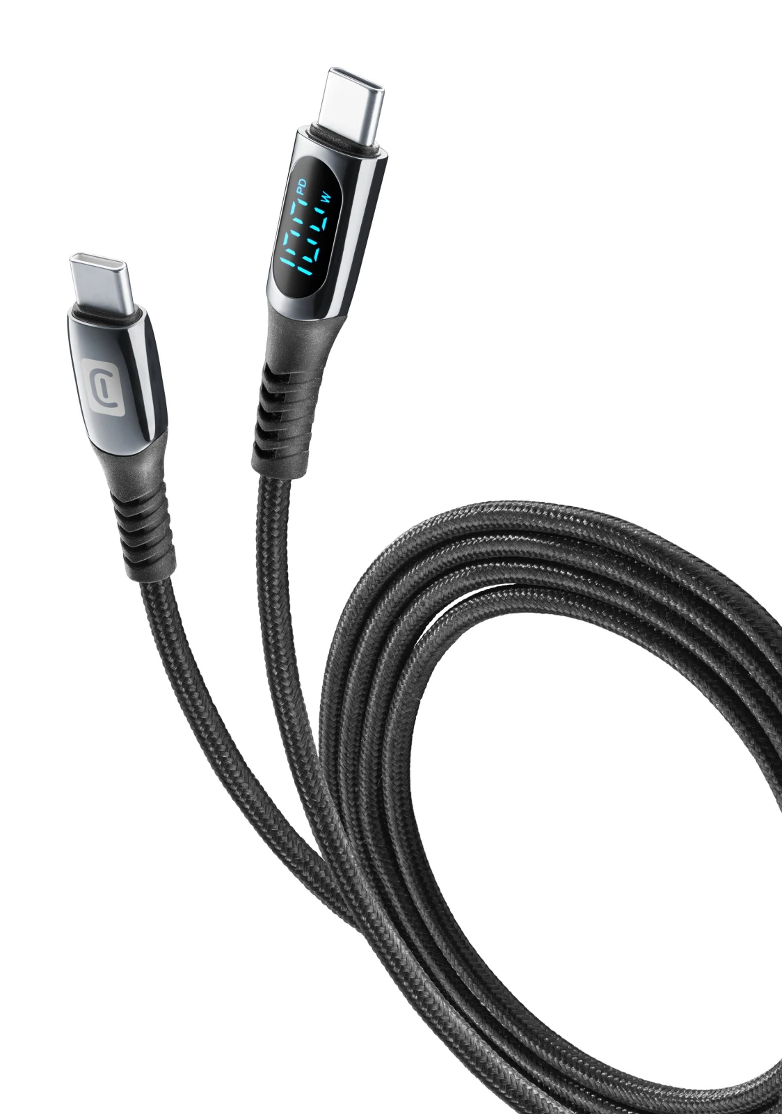 Cellularline Display Cable cabluri USB 2 m USB C Negru thumb