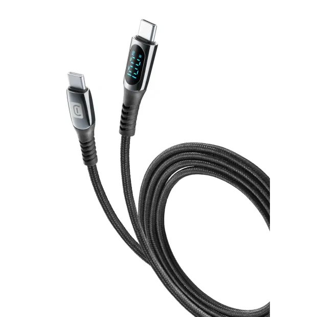 Cellularline Display Cable cabluri USB 2 m USB C Negru